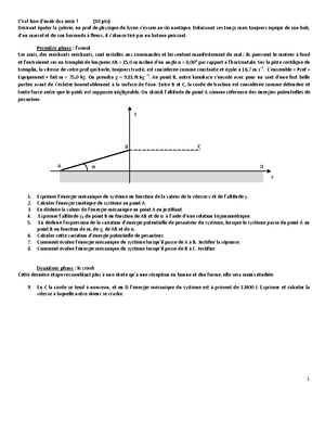 Exercices corriges systeme terre lune courbe de niveau et champ ...