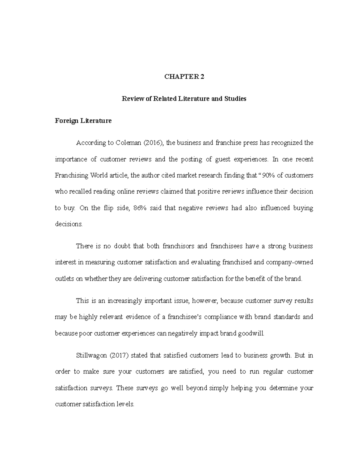 Chapter 2 RRL PR1 2 - rrl - CHAPTER 2 Review of Related Literature and ...