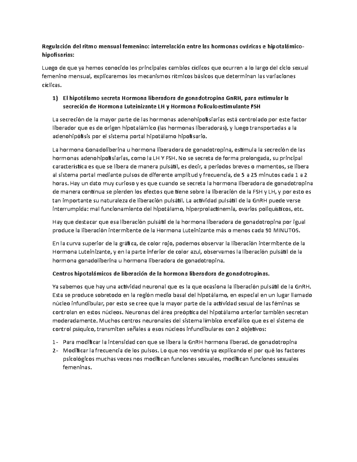 Regulación del ritmo mensual femenino - Regulación del ritmo mensual ...