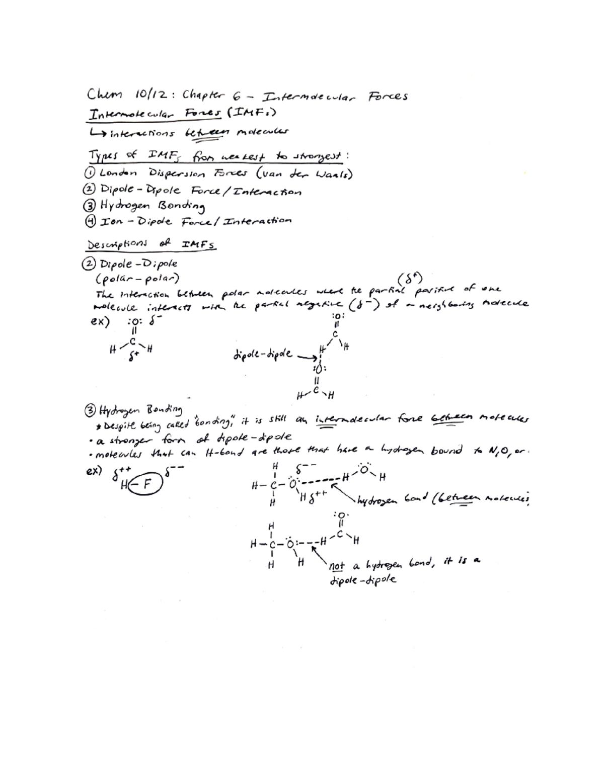 General Chemistry Chapter Six Notes - CHEM 1161 - Studocu