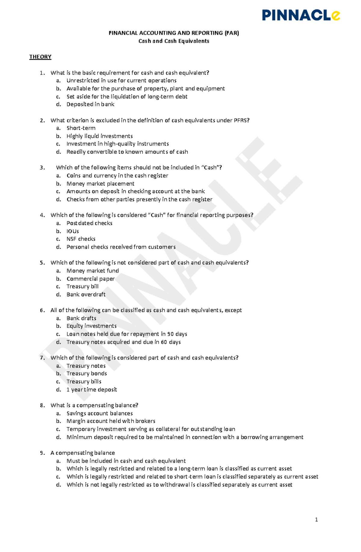Free Trial Handouts - lecture - FINANCIAL ACCOUNTING AND REPORTING (FAR ...