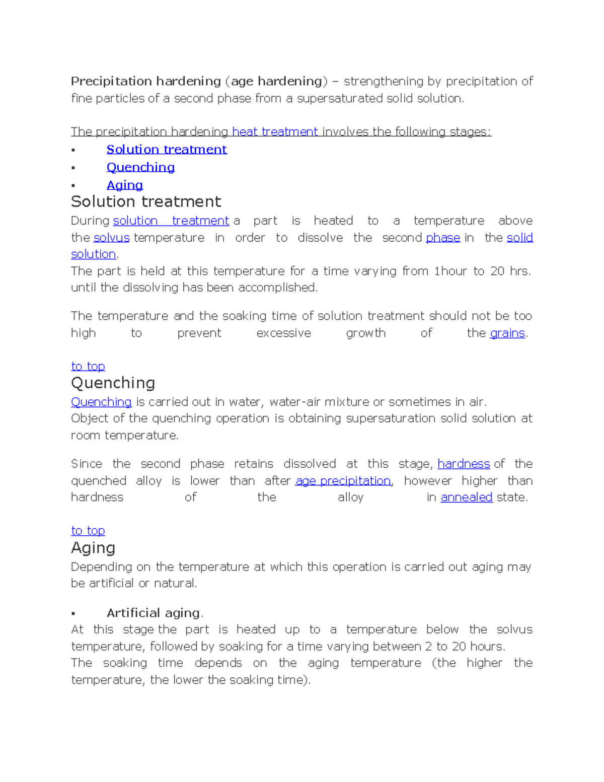 Precipitation 1 JKLH Precipitation hardening ( age hardening