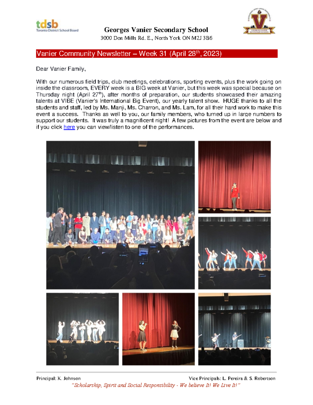 GVSS.Community Newsletter.Week 31 - 3000 Don Mills Rd. E., North York ...