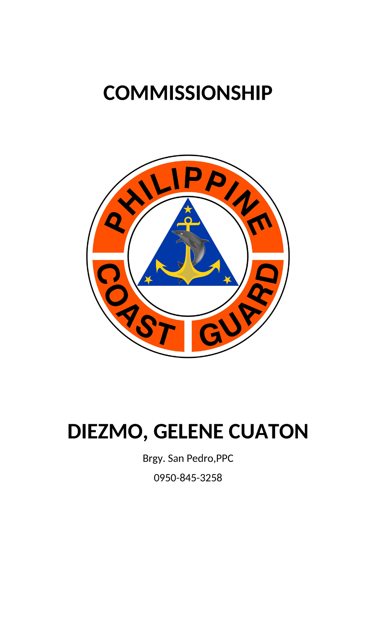 Commissionship Cover - source - AMA Homeroom G12A - COMMISSIONSHIP ...