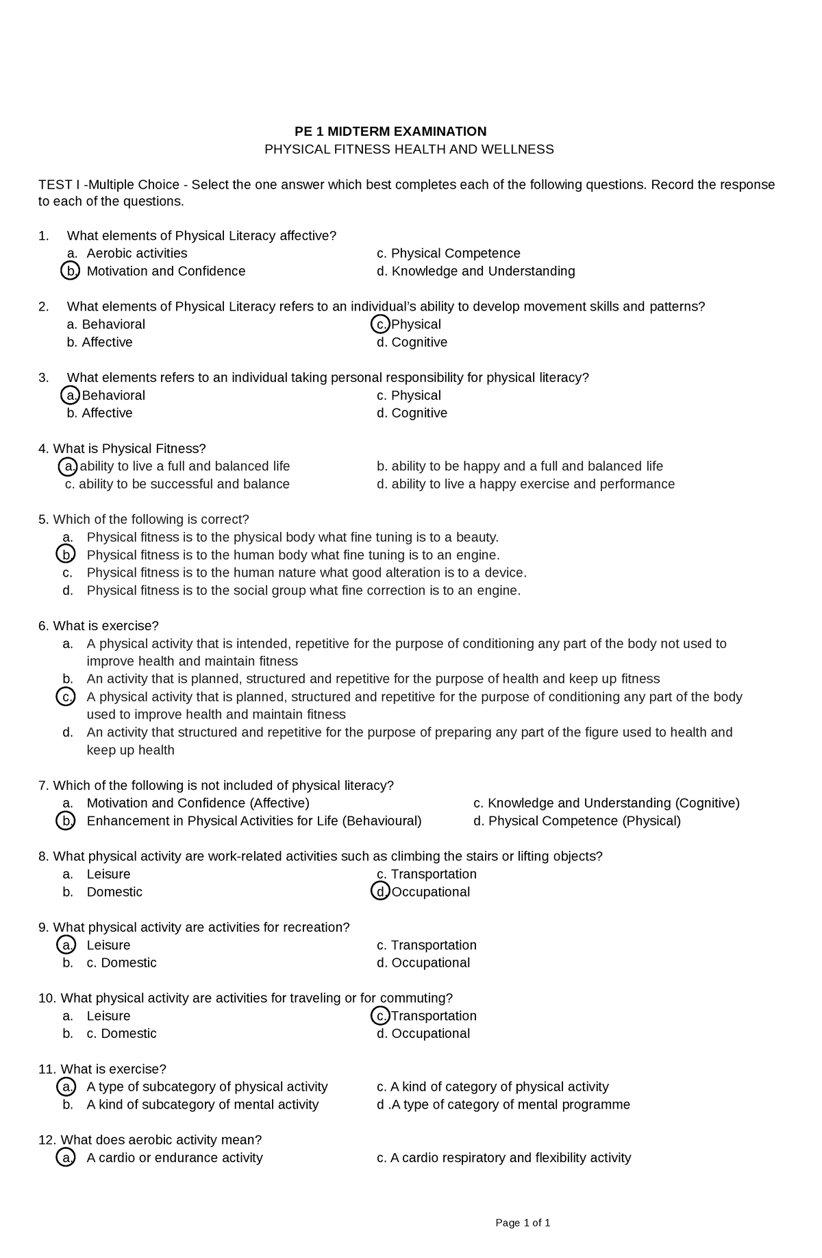 PE 1- Midterm-EXAM Reviewer - Page 1 of 1 PE 1 MIDTERM EXAMINATION ...