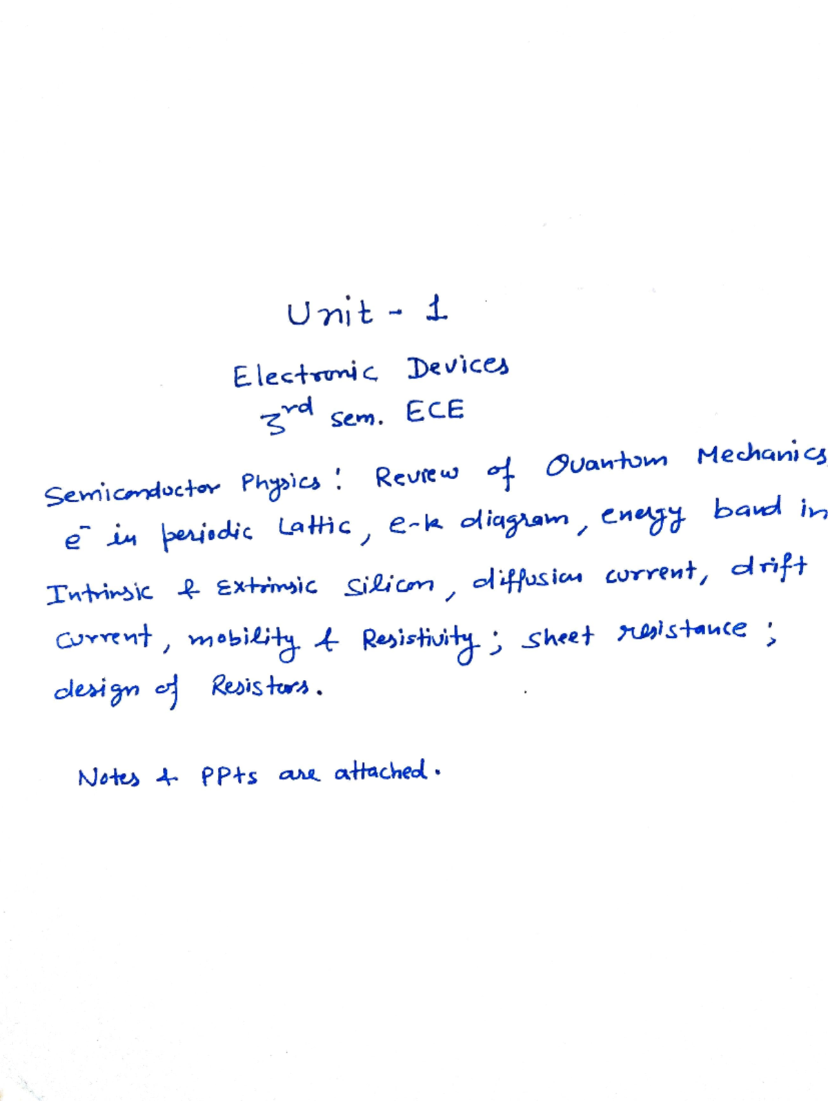 Unit 1 Ed Ece Third Sem Electronics Devices Circuits Studocu
