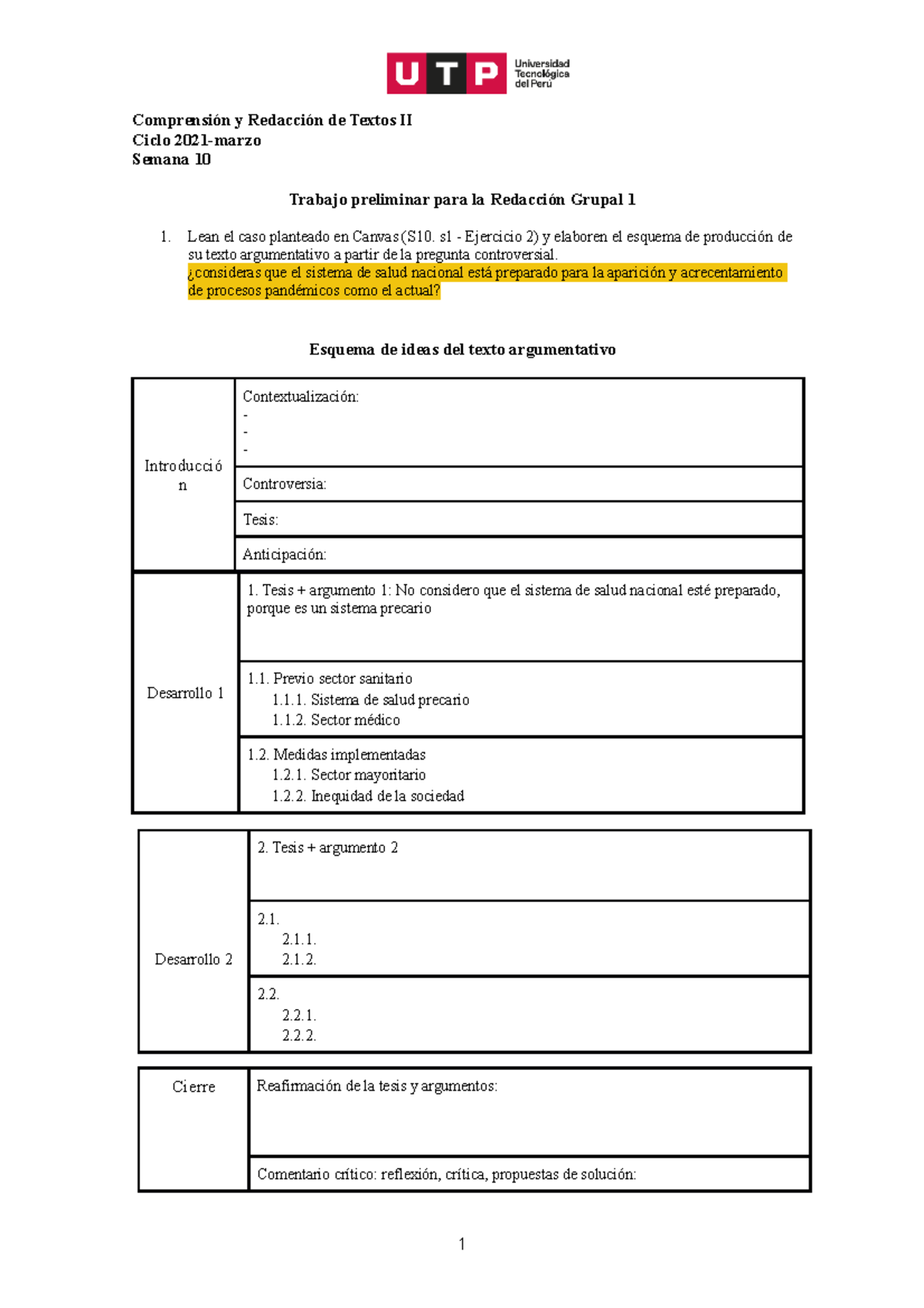 S10.s1 - Resolver Ejercicio 2- Formato-2 Sesion 10 - Comprensión Y ...