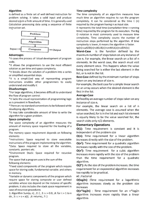 Space complexity & Time complexity - Space complexity It is the amount ...