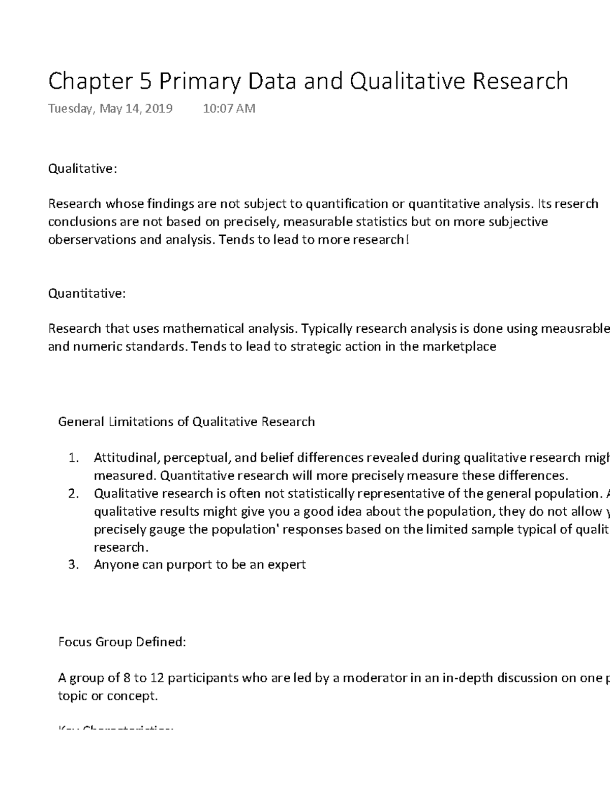 qualitative findings dissertation example