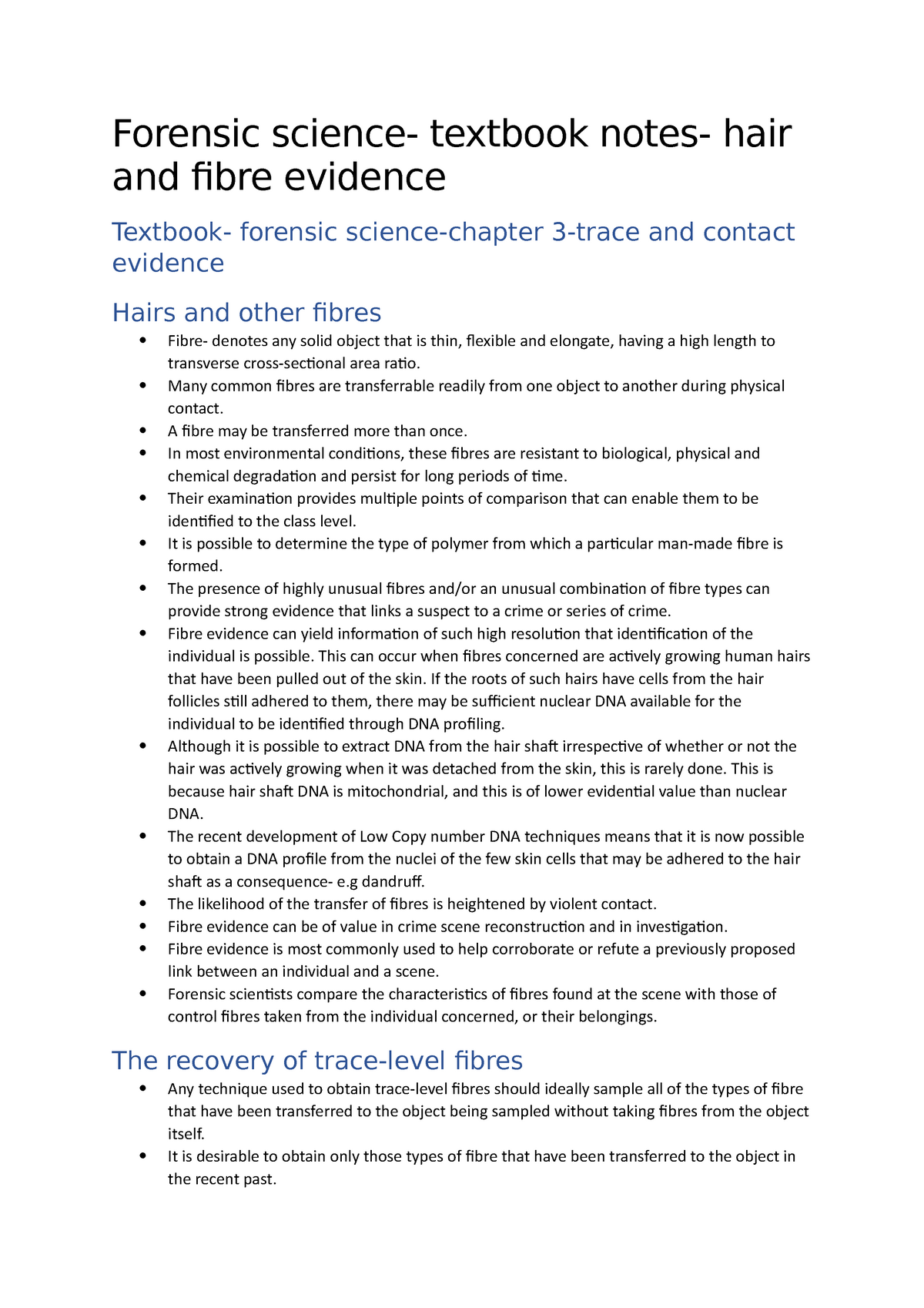 literature review forensic science