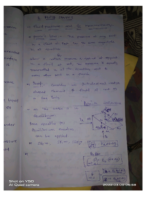 Fluid Mechanics Part 3 My Notes Part A Fluid Mechanics Part B Air Fluid Mechanics Part 3 My Notes Part A Fluid Mechanics Part B Air