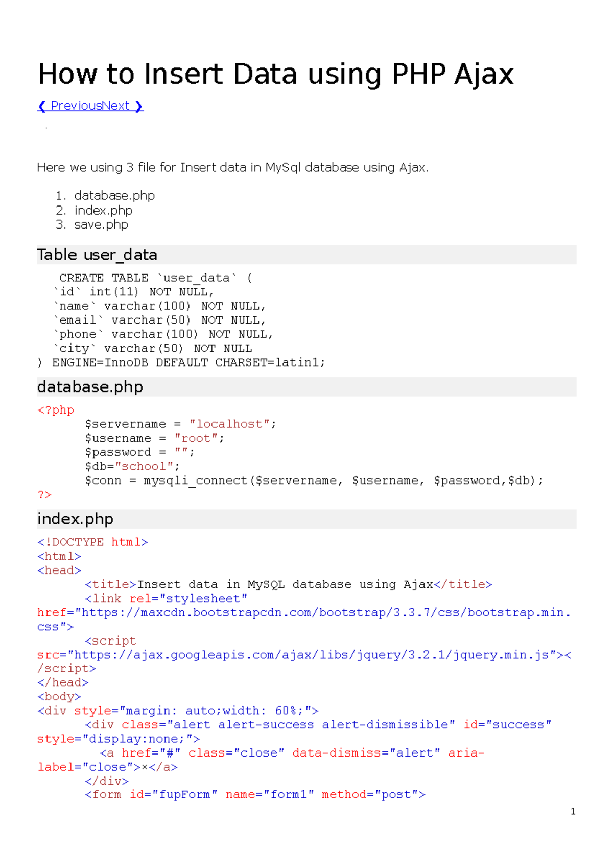 how-to-insert-data-using-php-ajax-database-index-save-table-user-data-create-table-user-data