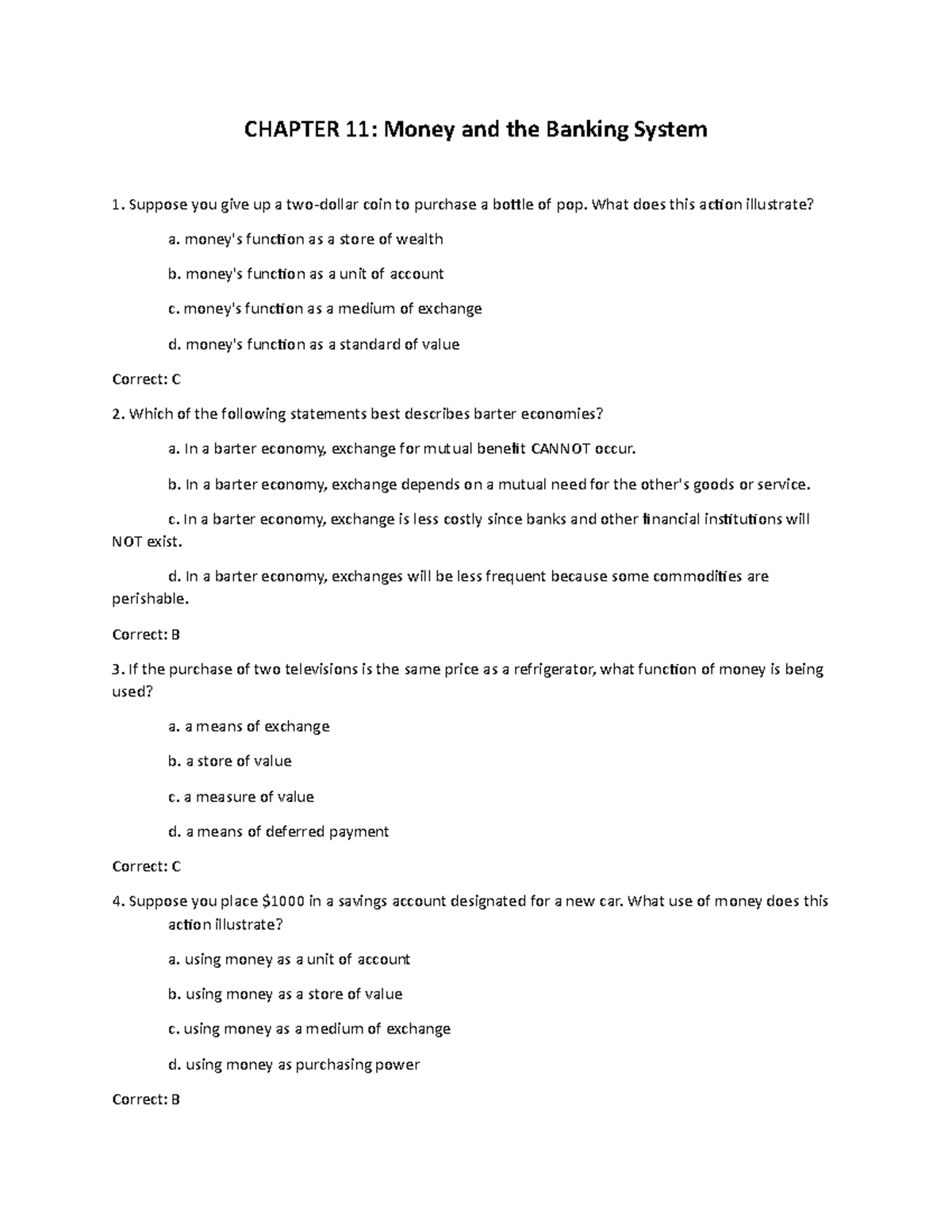 banking system assignment