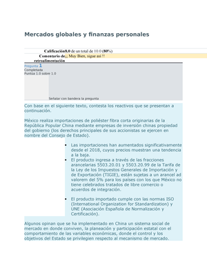 Mercados Globales Y Finanzas Personales Modalidad De Exámenes Semana 1 ...