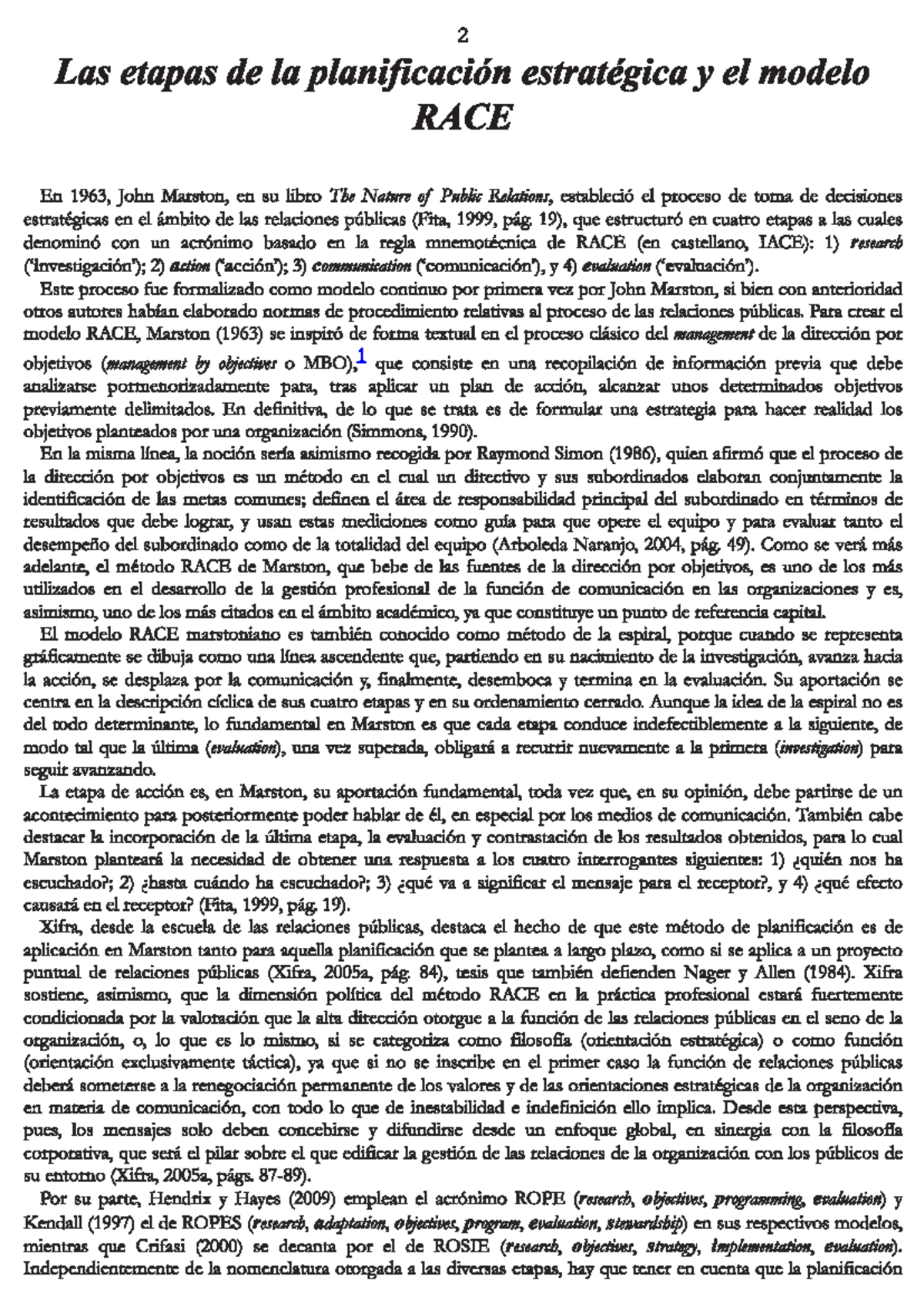Modelo RACE - 19), que estructuró en cuatro etapas a las cuales ...