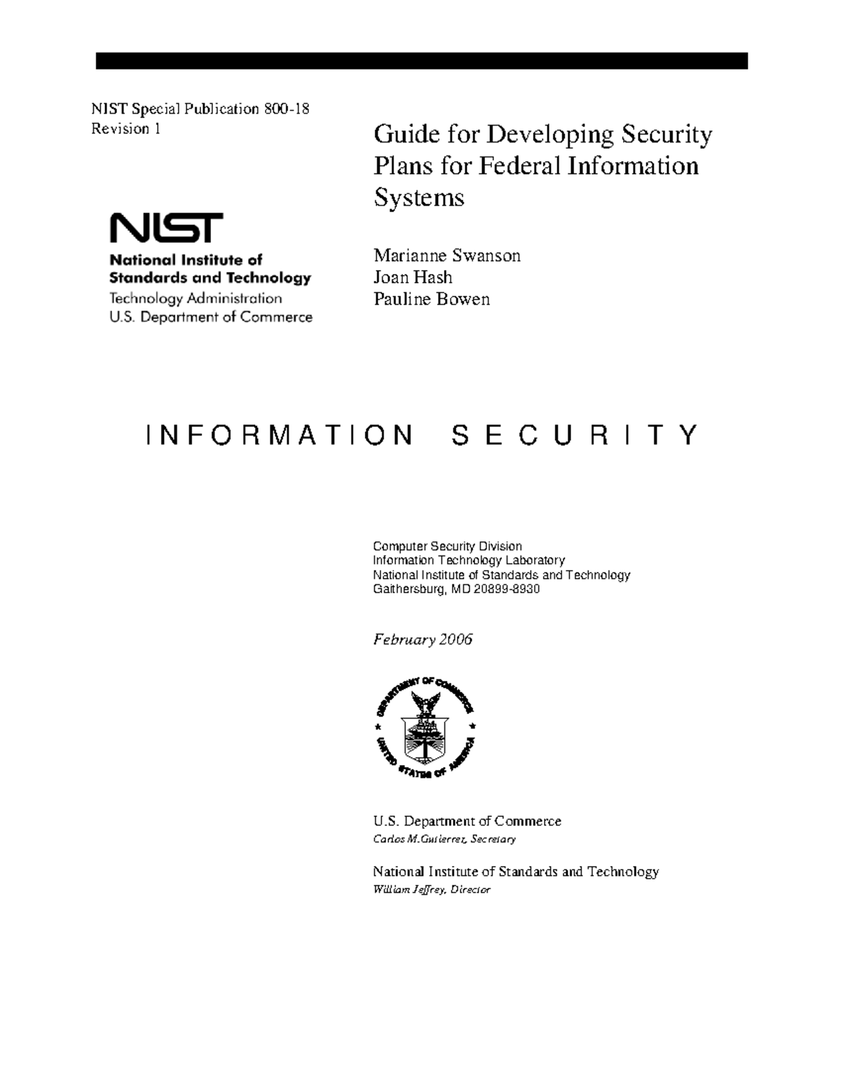 Nistspecialpublication 800-18r1 - NIST Special Publication 800 ...