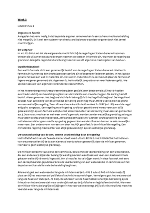 Samenvatting Staats- En Bestuursrecht Week 5 - Week 5 Boek HOOFDSTUK 13 ...