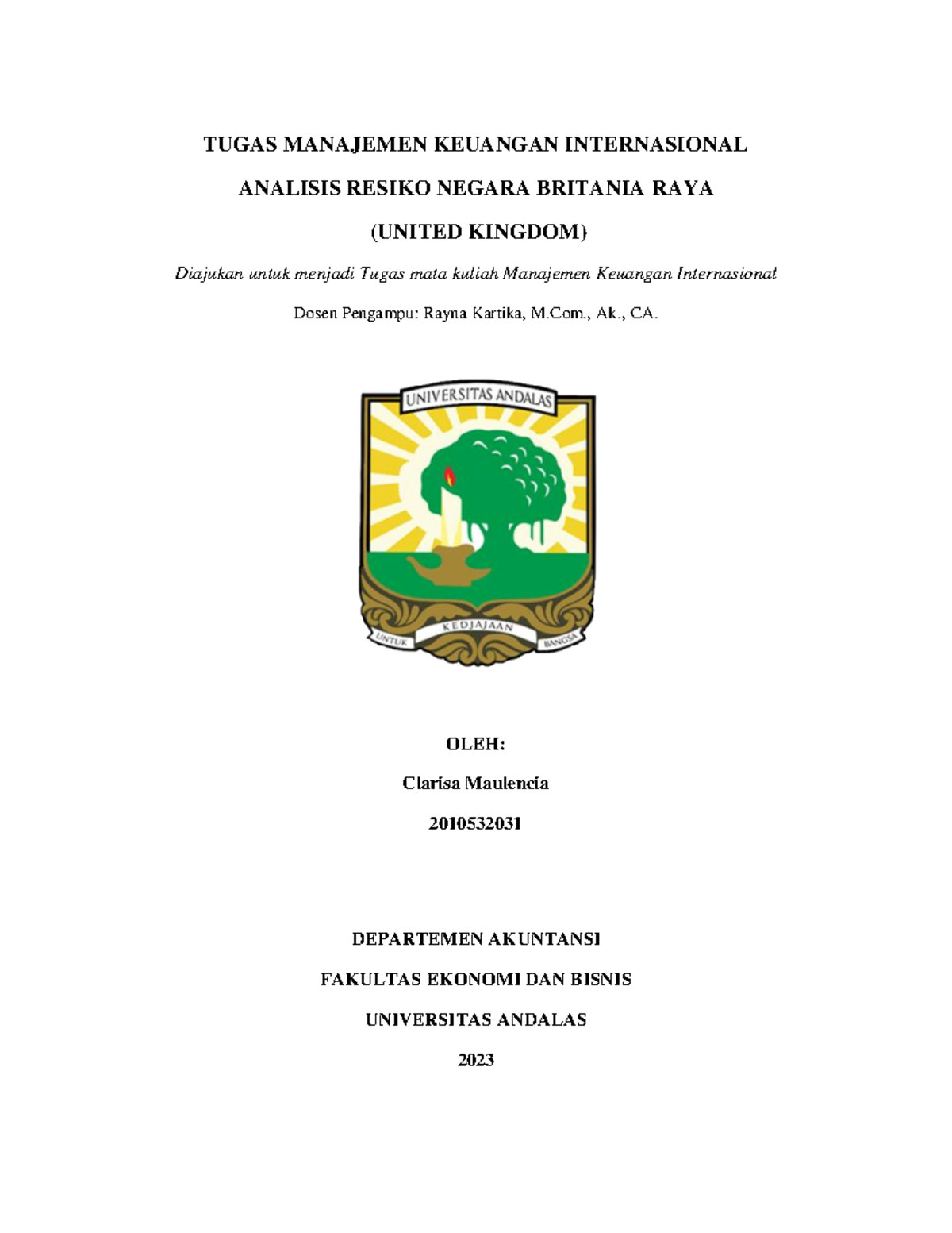 Analisis Negara Britania Raya - TUGAS MANAJEMEN KEUANGAN INTERNASIONAL ...