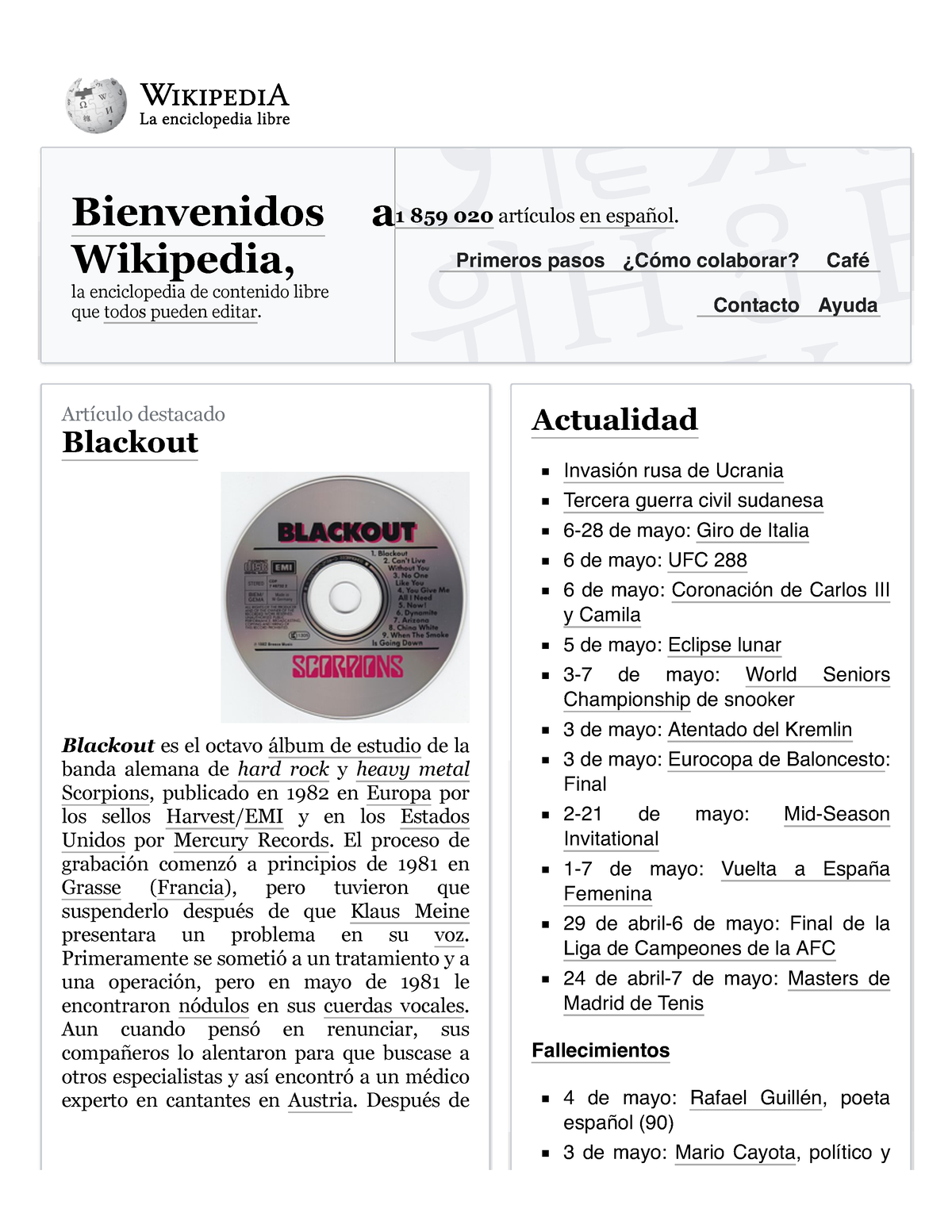 Wikipedia, La Enciclopedia Libre - Bienvenidos A Wikipedia, La ...