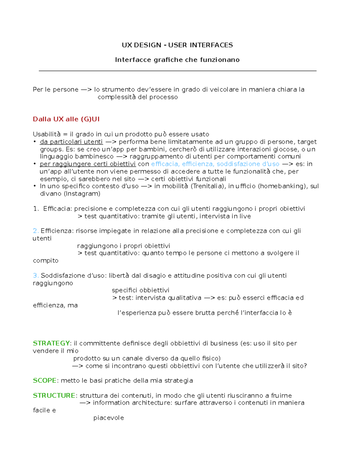 UX - UI Design 1 - Principi UX: usabilità, efficacia, efficenza ... image.