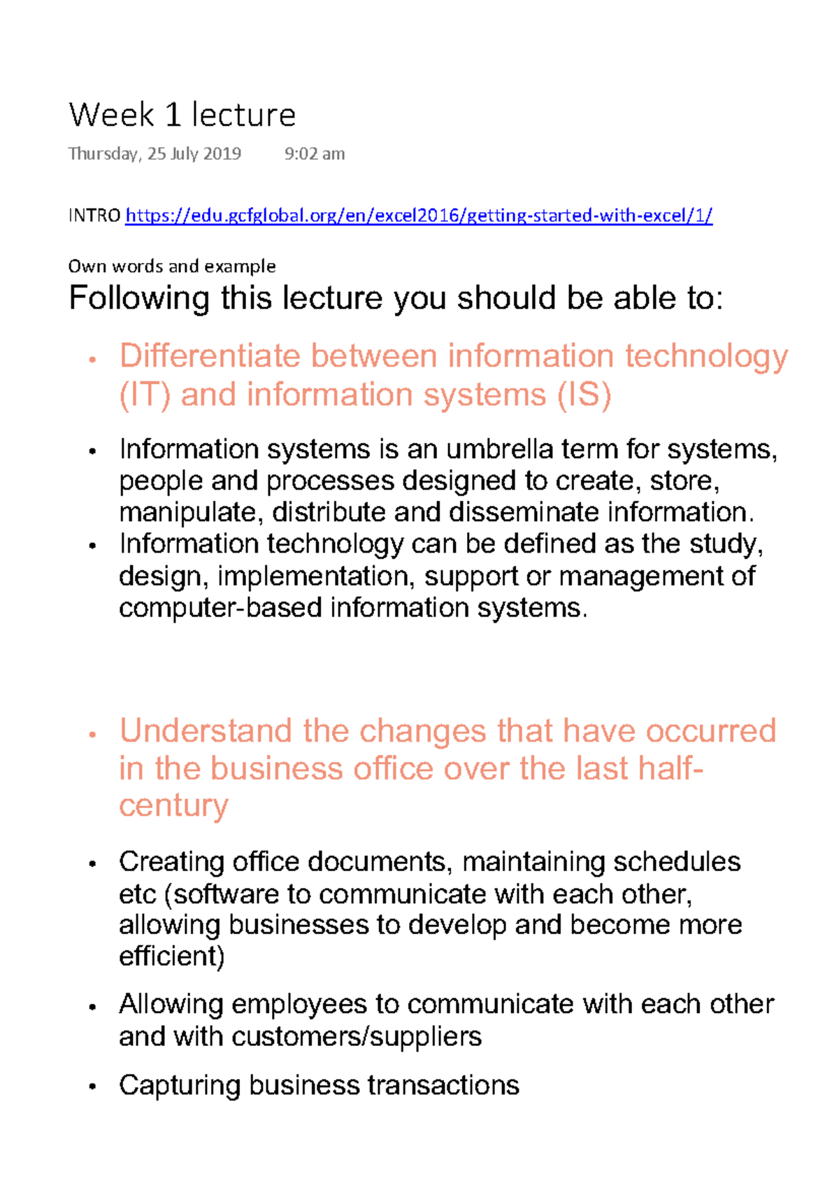 Week 1 lecture - Warning: TT: undefined function: 32 Warning: TT ...