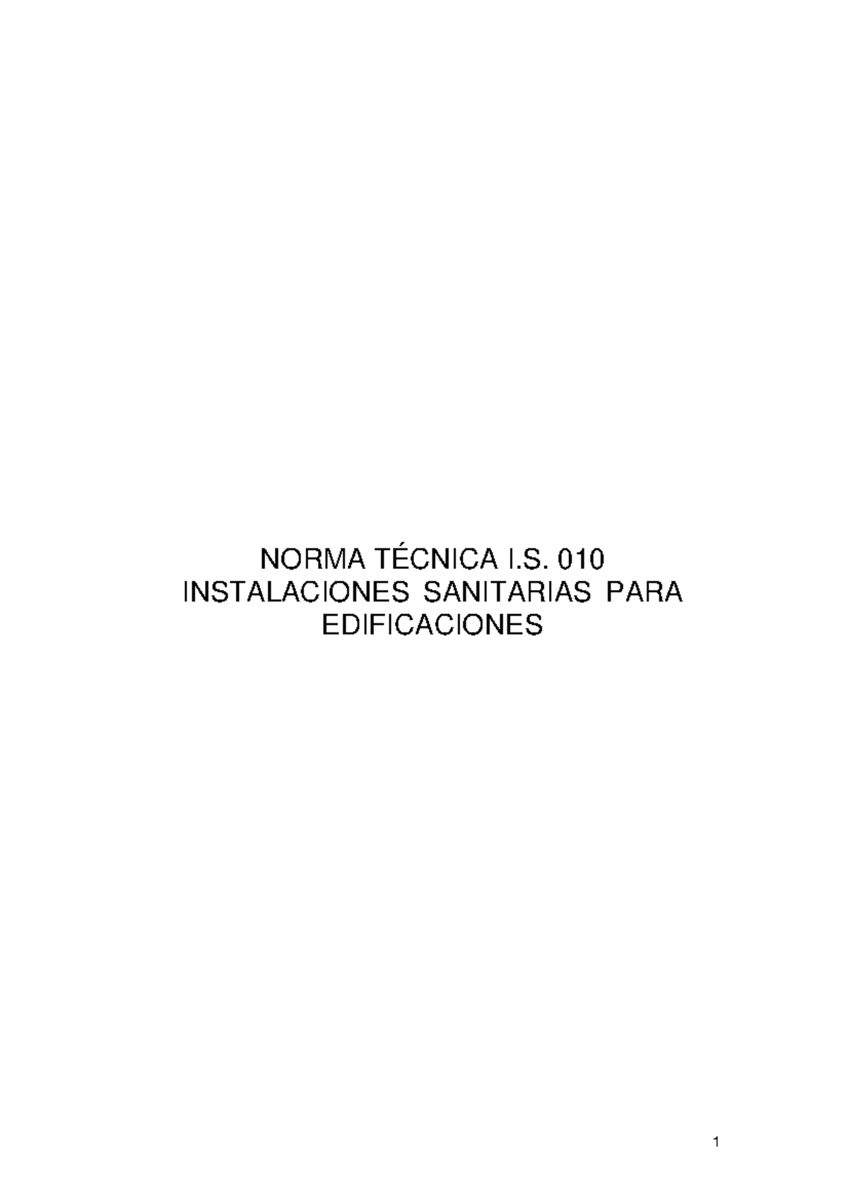 IS.010 - CUALQUIER DUDA ESCRIBEME - NORMA TÉCNICA I. 010 INSTALACIONES ...