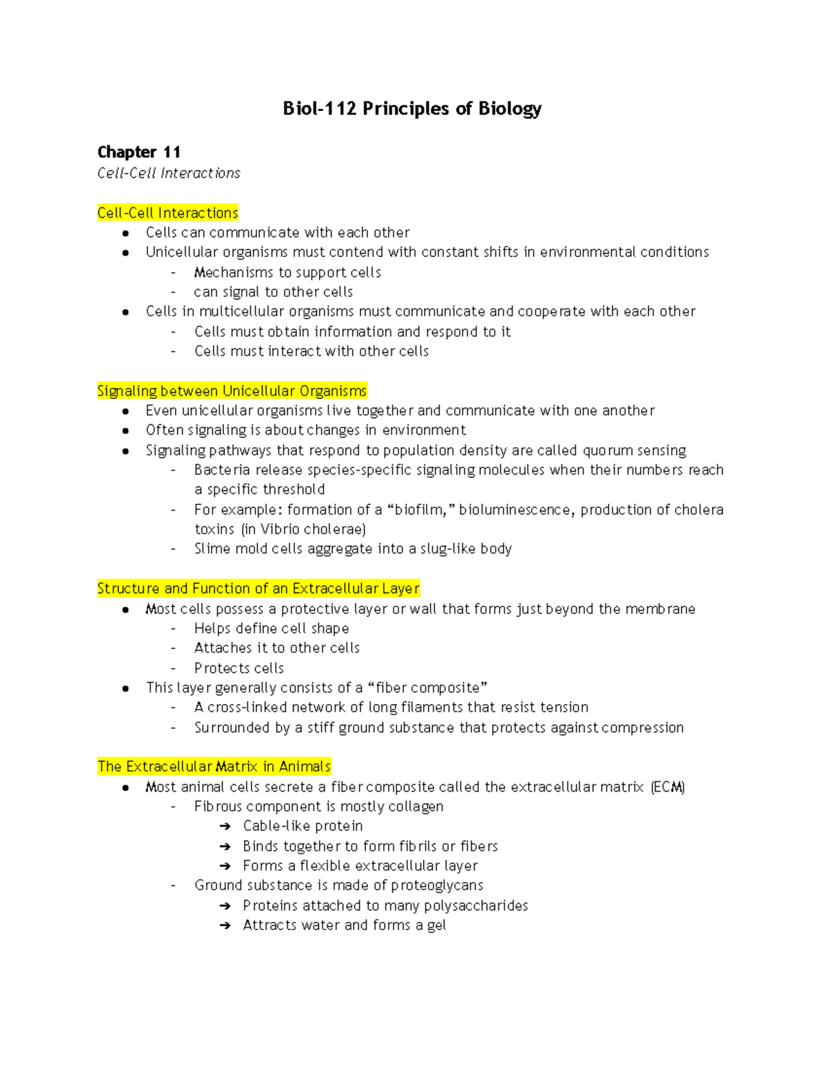 Biol-112 Principles Of Biology Chapter 11 - Biol-112 Principles Of ...