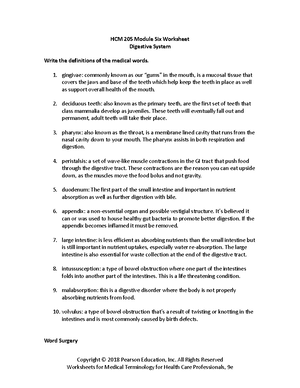 HCM 205 Module Seven Worksheet - VHCM 205 Module Seven Worksheet ...