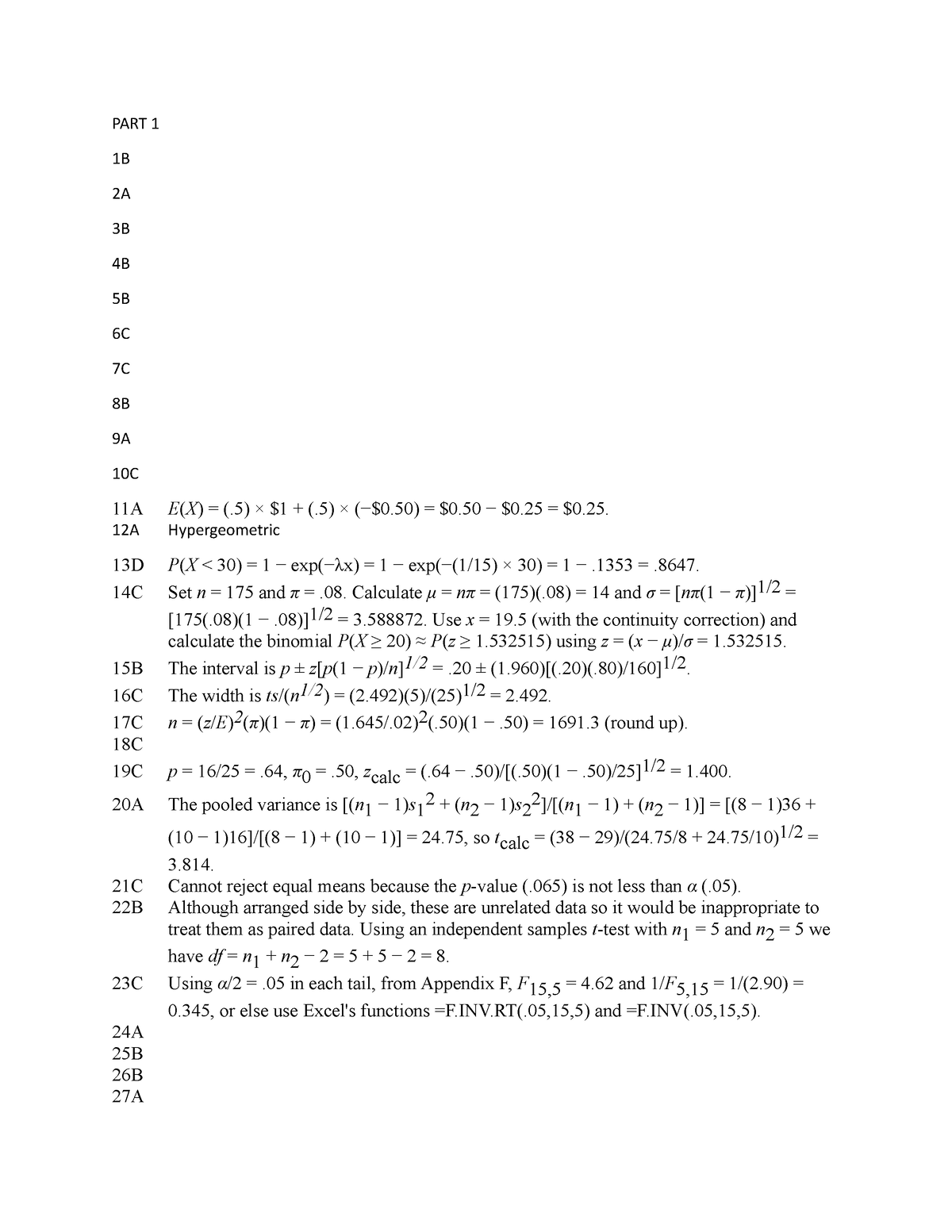 solutions-to-final-exam-2-sample-test-part-1-1b-2a-3b-4b-5b-6c-7c-8b