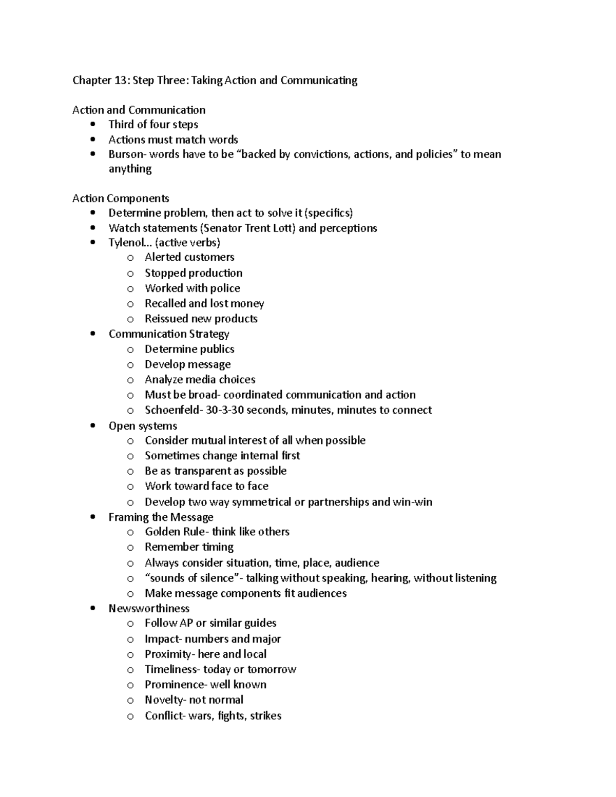 Chapter 13 - notes - Chapter 13: Step Three: Taking Action and ...
