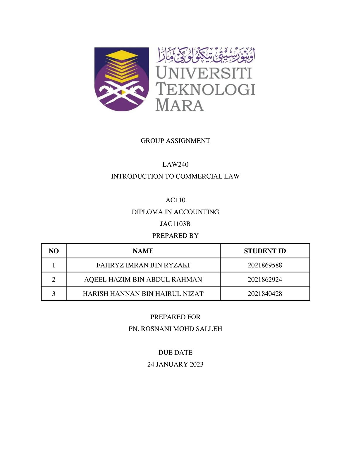 law240 group assignment