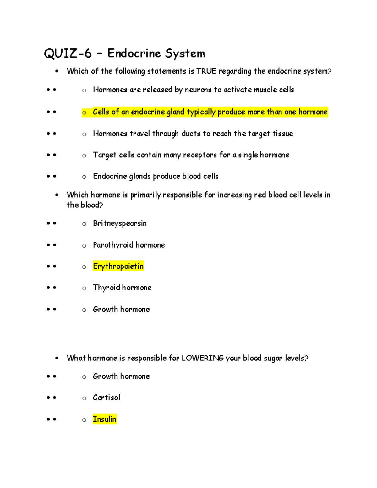 Which Of The Following Is Not An Endocrine Gland Quizlet - i9pn08s