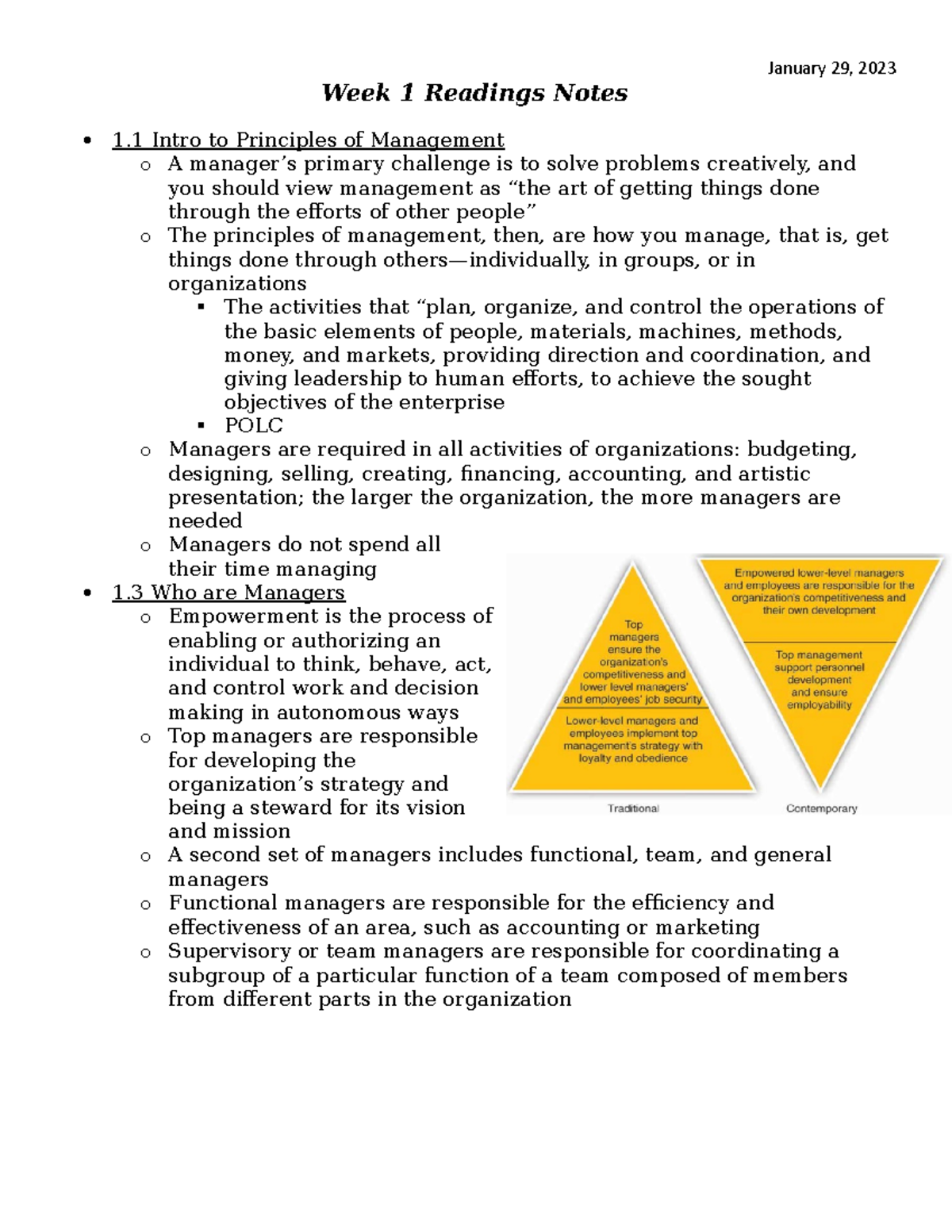 Week 1 Readings Notes - Week 1 Readings Notes 1 Intro To Principles Of ...