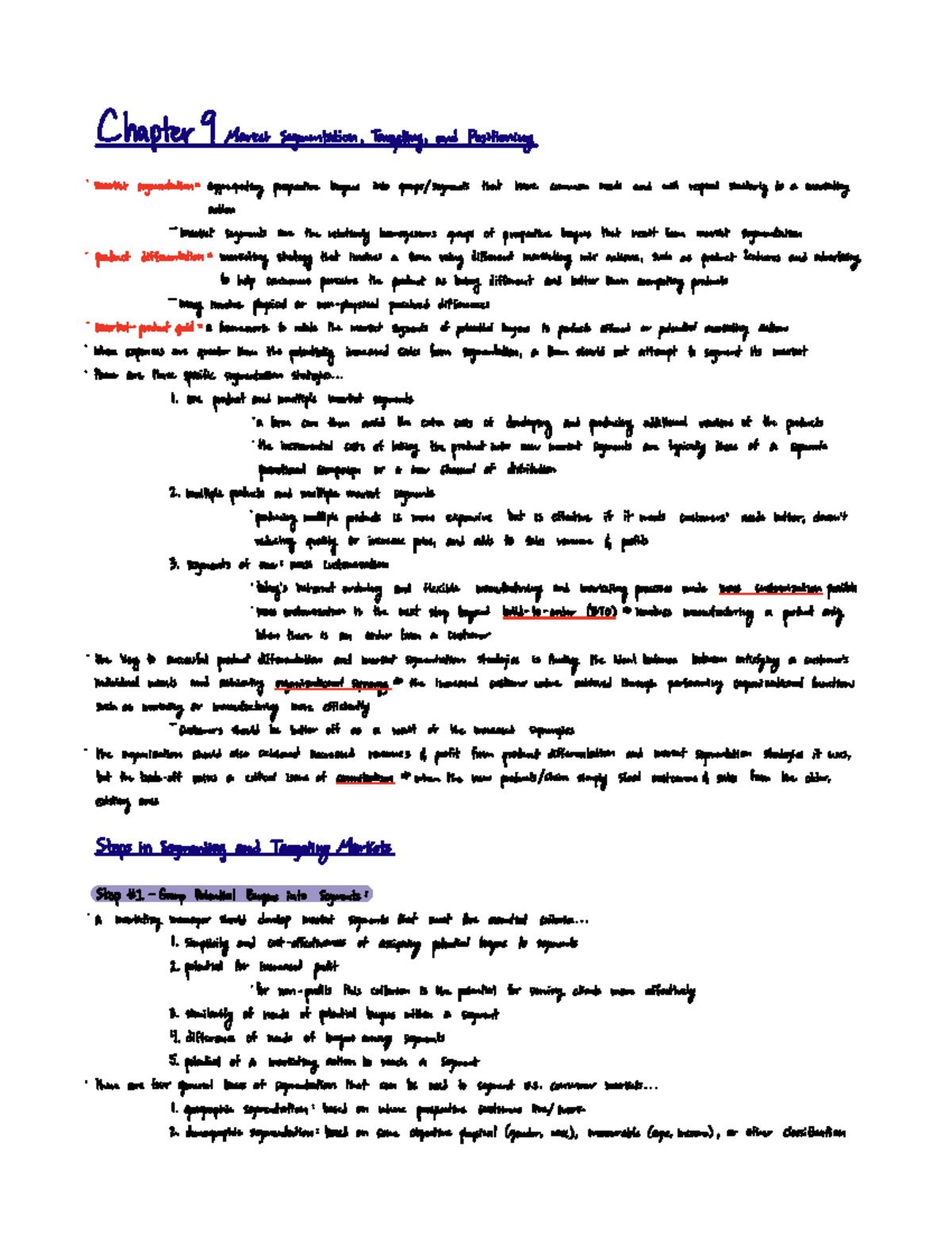 Chapter 9 - Market Segmentation, Targeting, And Positioning - Chapter 9 ...