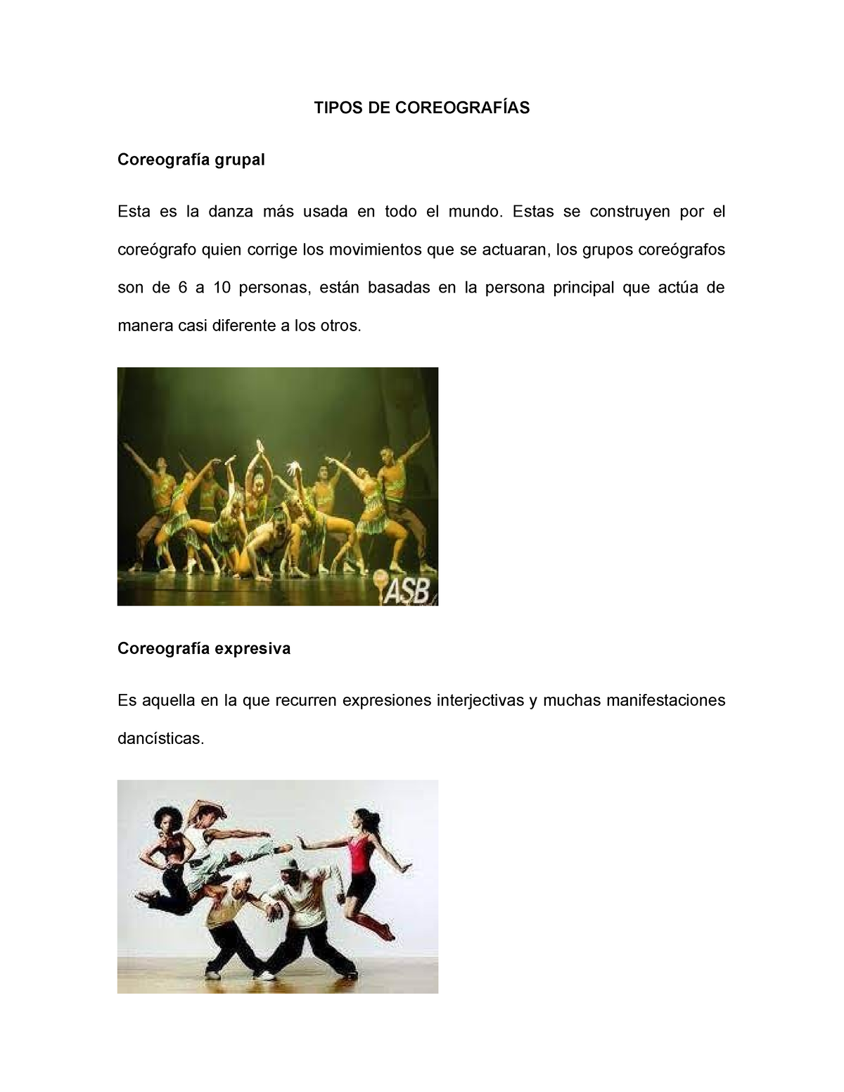 Tipos De Coreografías Hola Tipos De CoreografÍas Coreografía Grupal Esta Es La Danza Más 8353