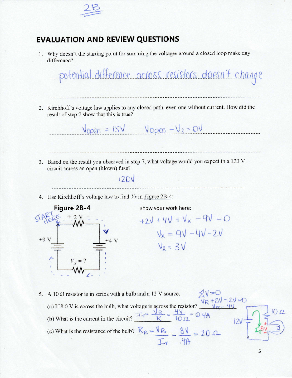 Lab 2B - Lab 2 complete - P -1. EVALUATION AND REVIEW QUESTIONS 1. Why ...