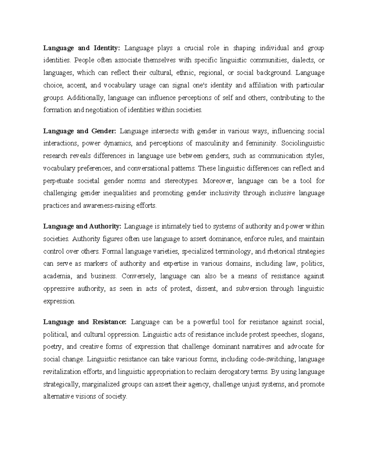 Sharon language - Language and Identity: Language plays a crucial role ...
