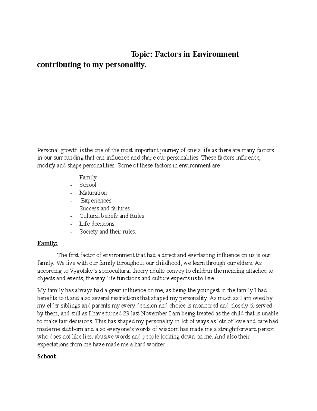 Environmental psychologyassignment complete work uploaded Clinical