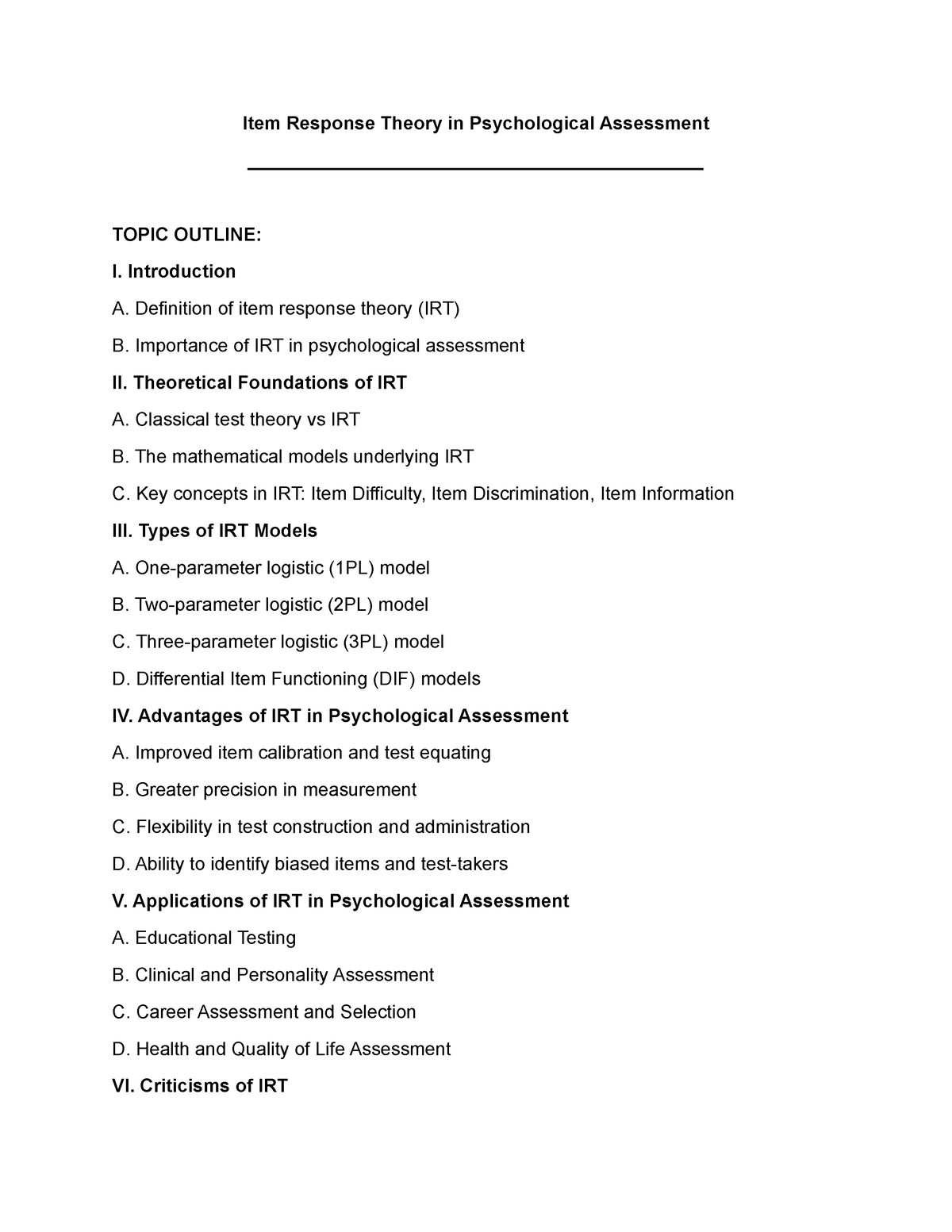 item-response-theory-in-psychological-assessment-introduction-a