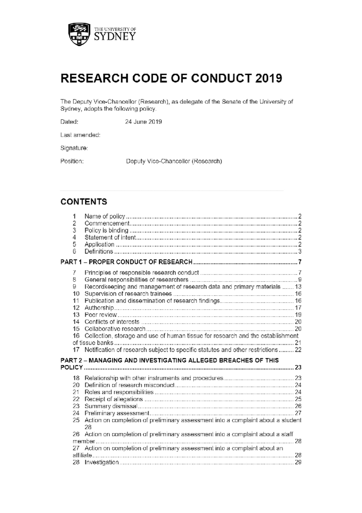 code of conduct research paper