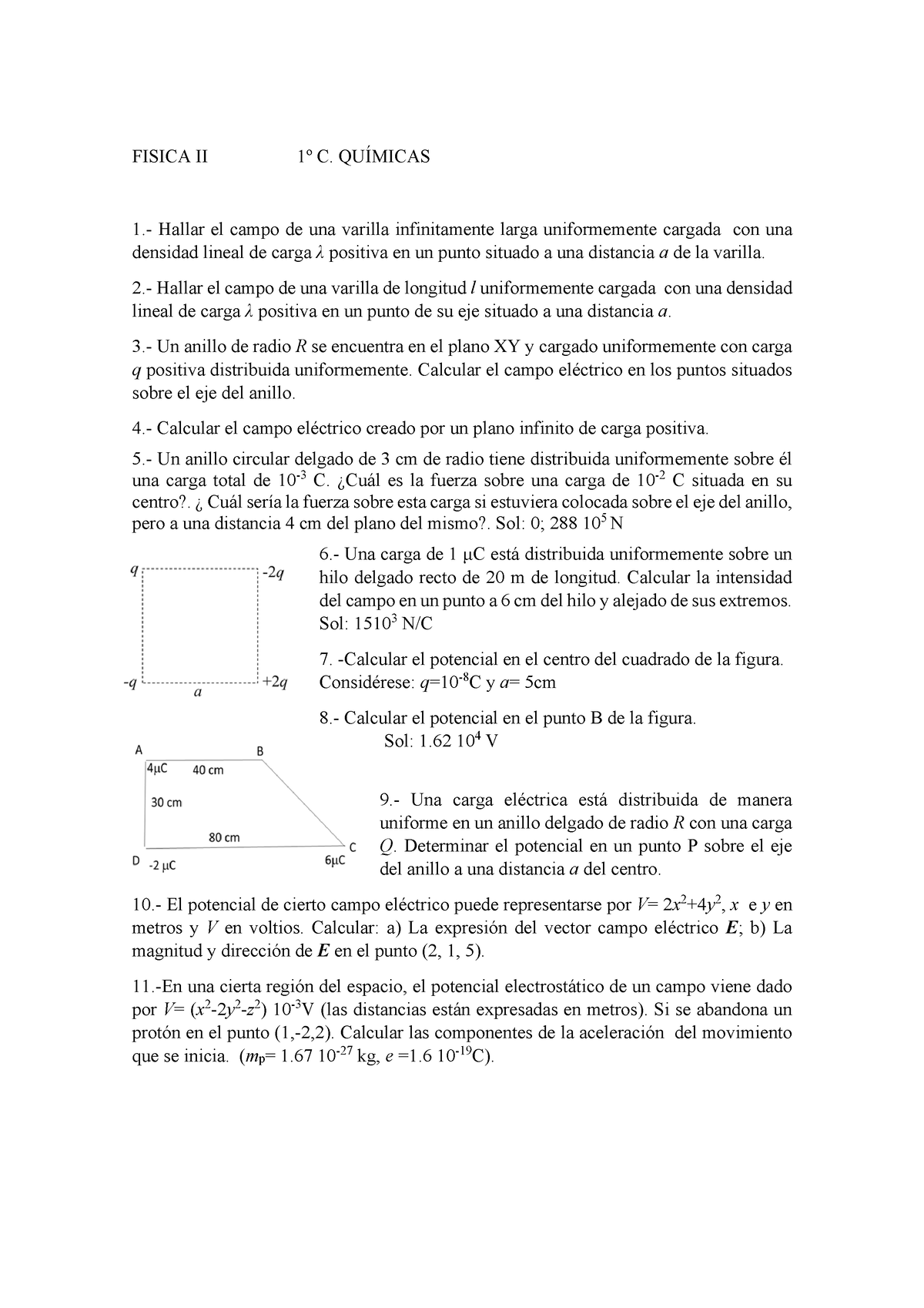 B Estatica II - Boletines De Ejercicios Del Tema De Estática. - FISICA ...