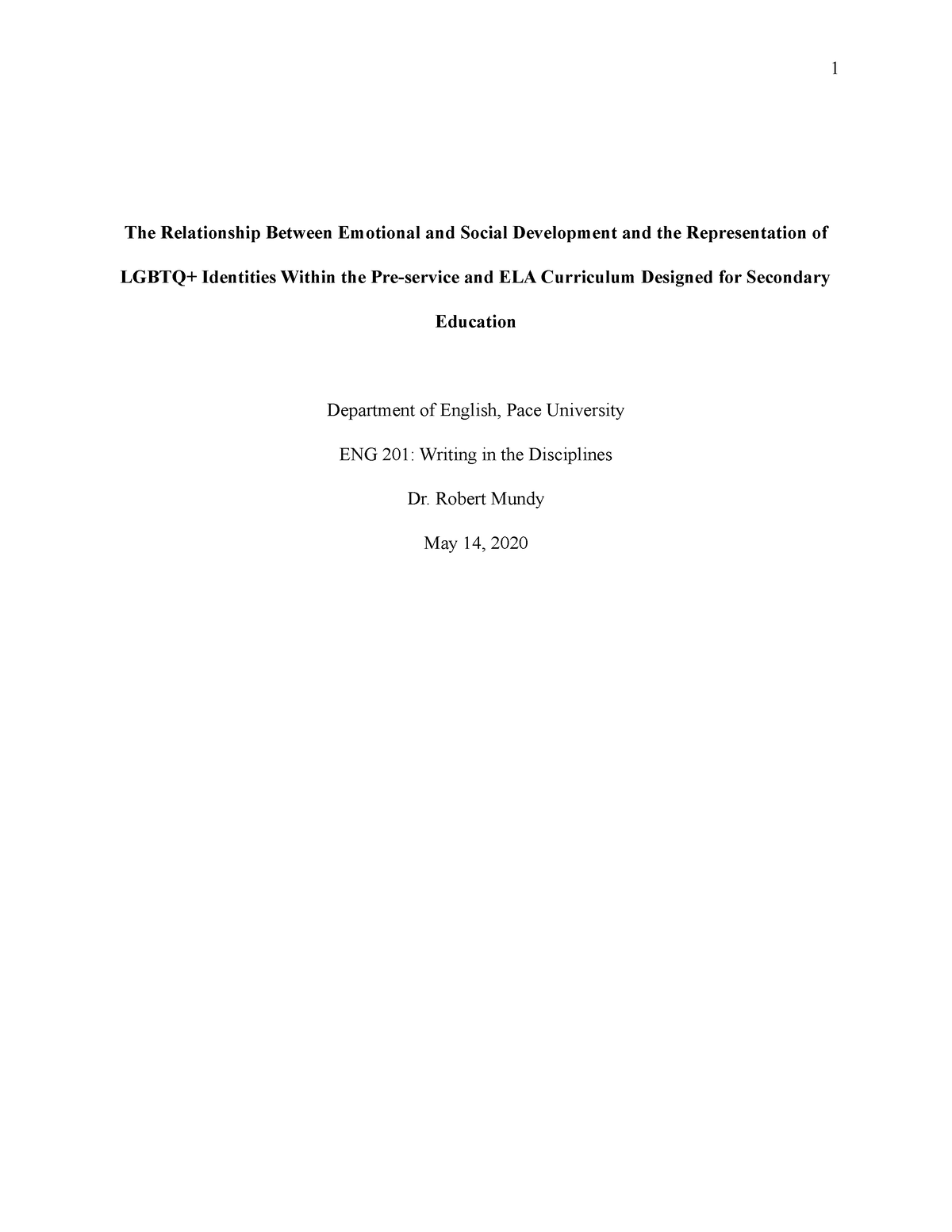 emotional development research paper