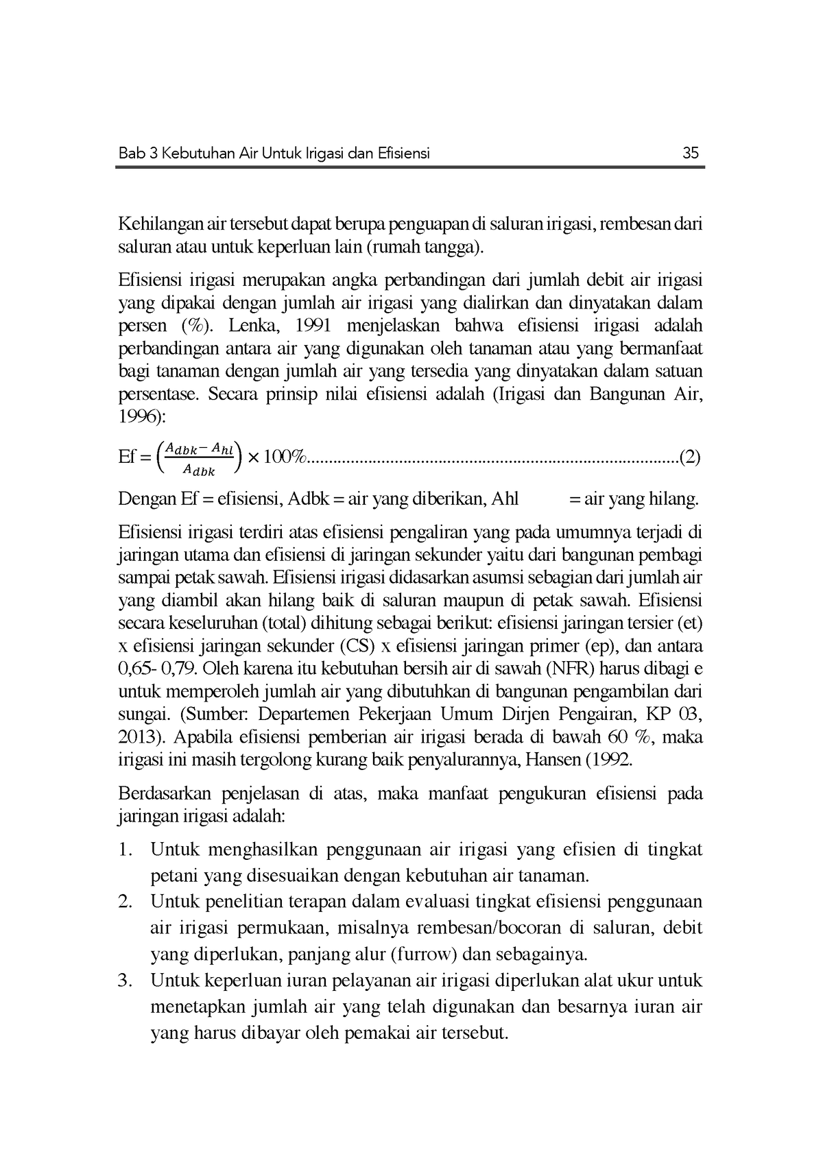 Sistem Irigasi Dan Bangunan Air - Bab 3 Kebutuhan Air Untuk Irigasi Dan ...