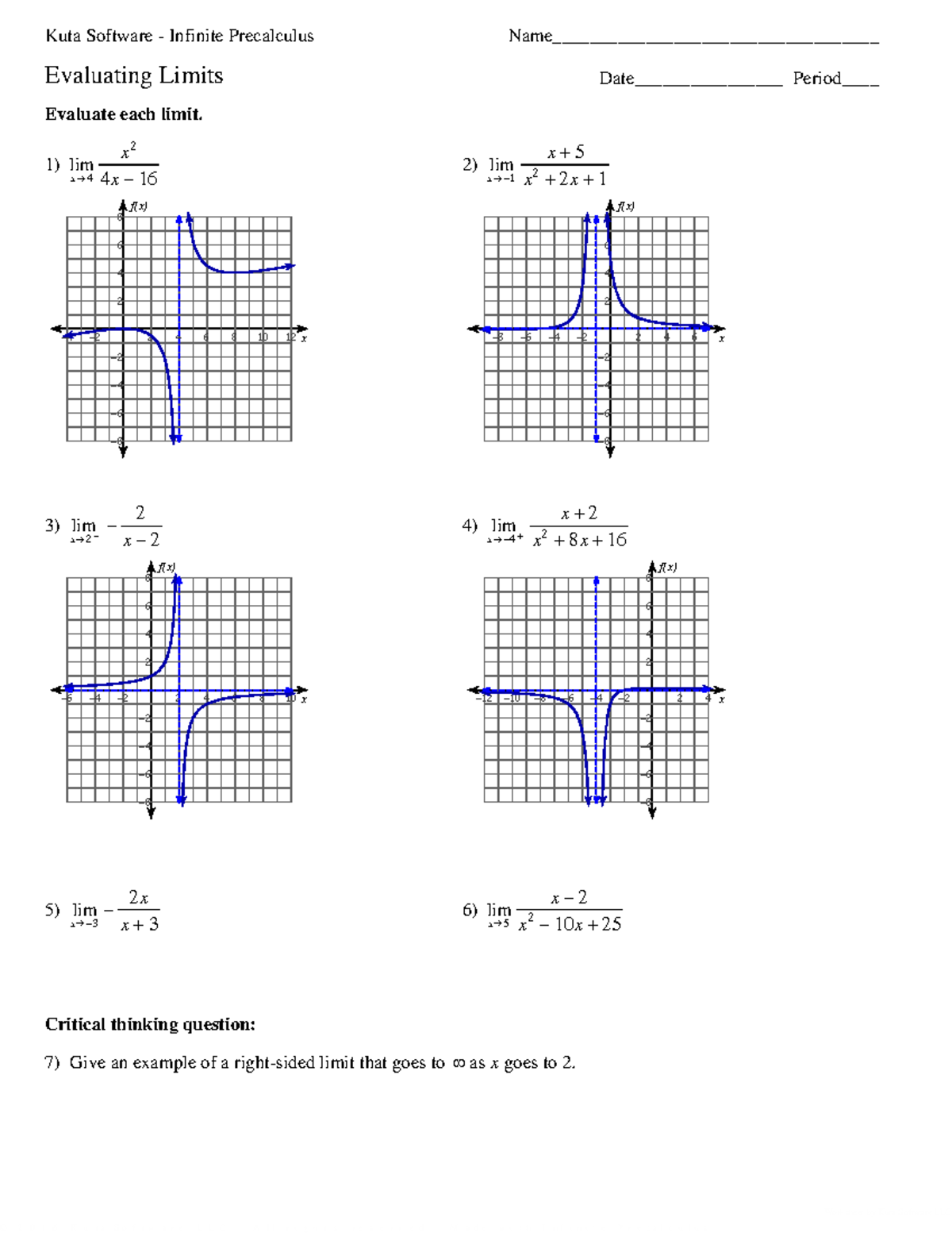 14 - Limits at Essential Discontinuities - ©i C 2 D 0 U 1 Y 6 w qKYuDt ...
