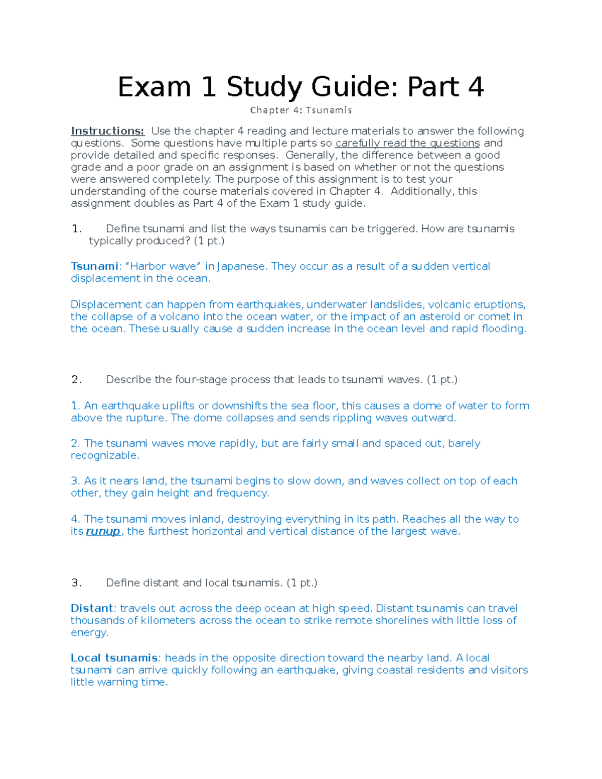 Geo 3100- Study Guide Chapter 4 - Exam 1 Study Guide: Part 4 Chapter 4 ...