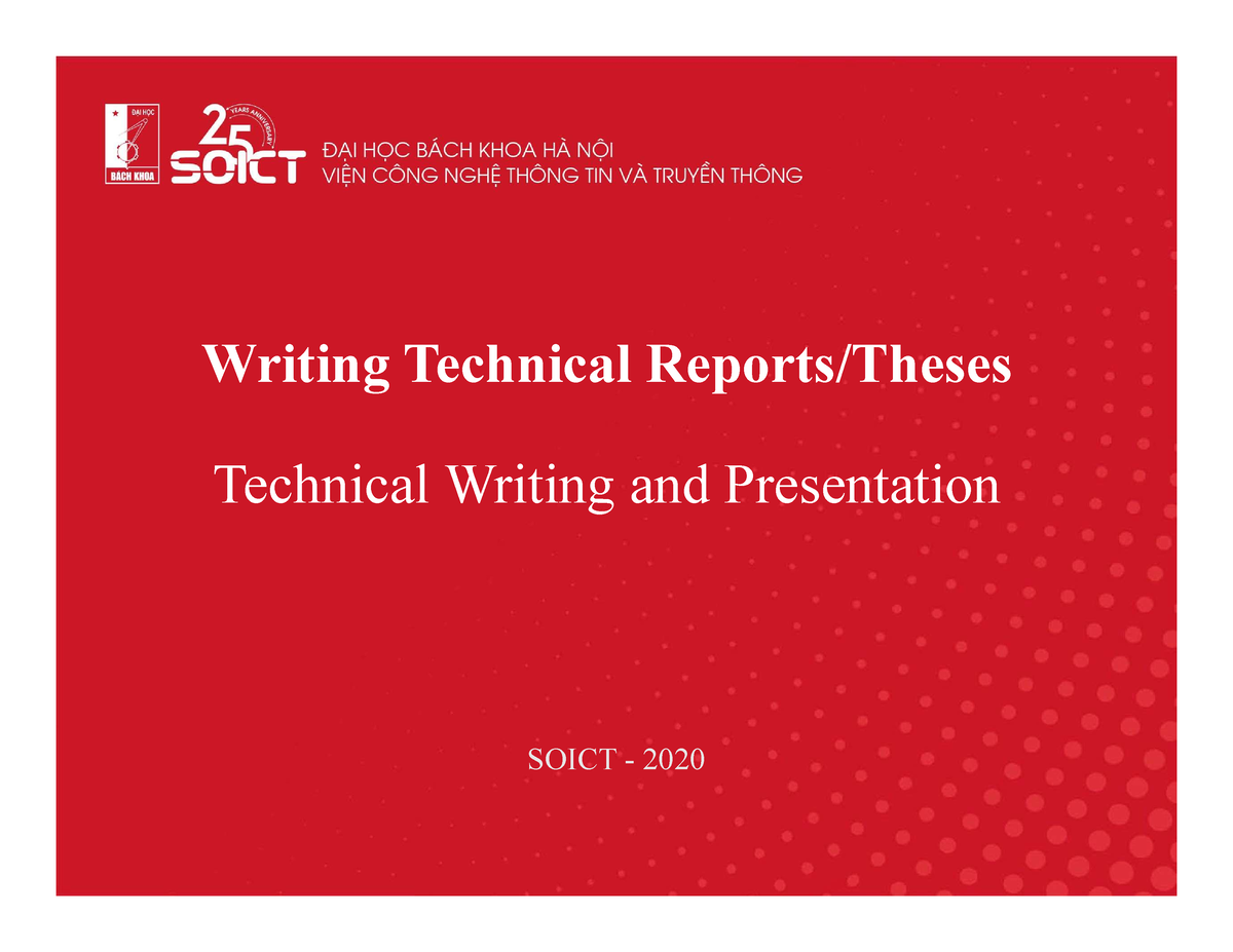 technical reports and thesis