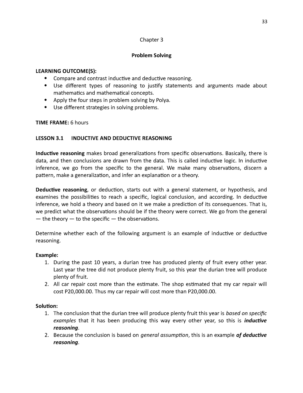 compare and contrast problem solving method and research