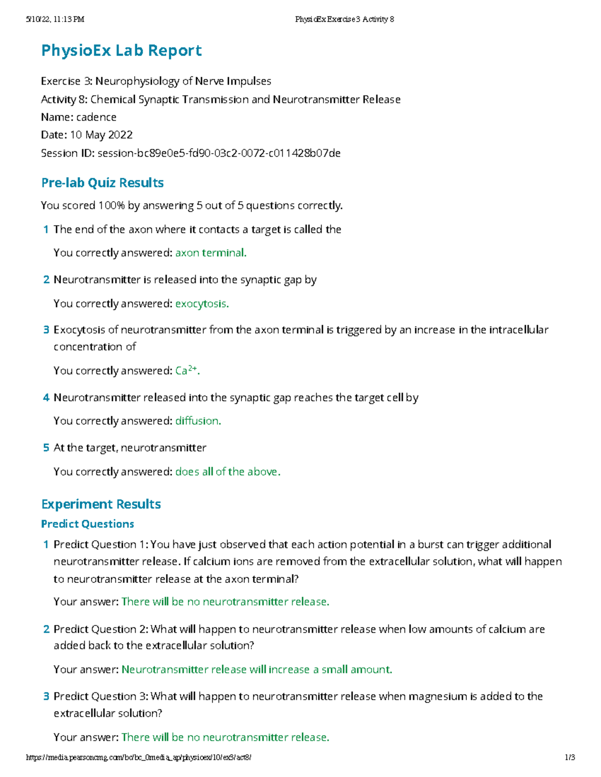 Physio Ex Exercise 3 Activity 8 - Pearsoncmg/bc/bc_0media_ap/physioex ...