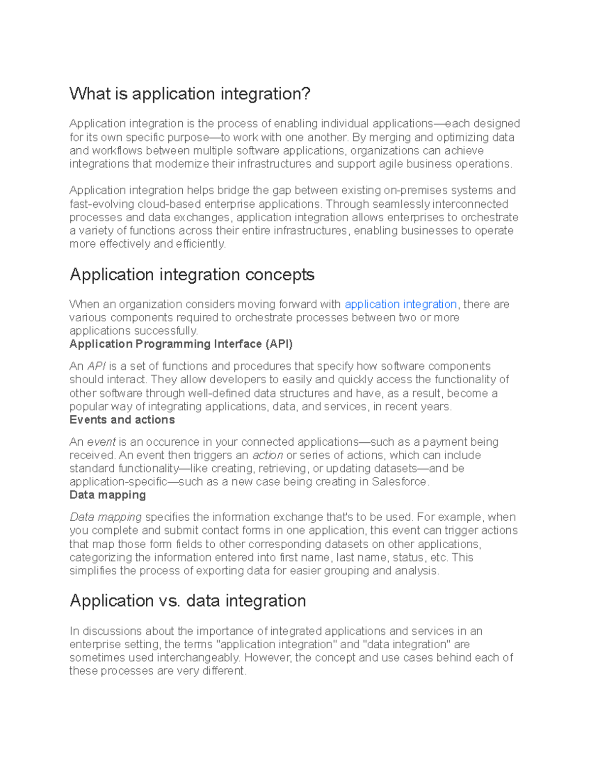 1.1 Application Integration - What is application integration ...