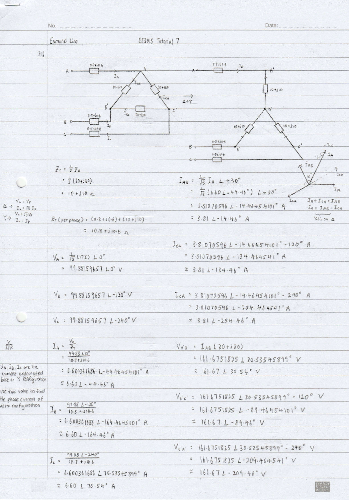 Power Systems and Protection Tutorial 7 Solution - o'rri 0 r)0 0 35 ...